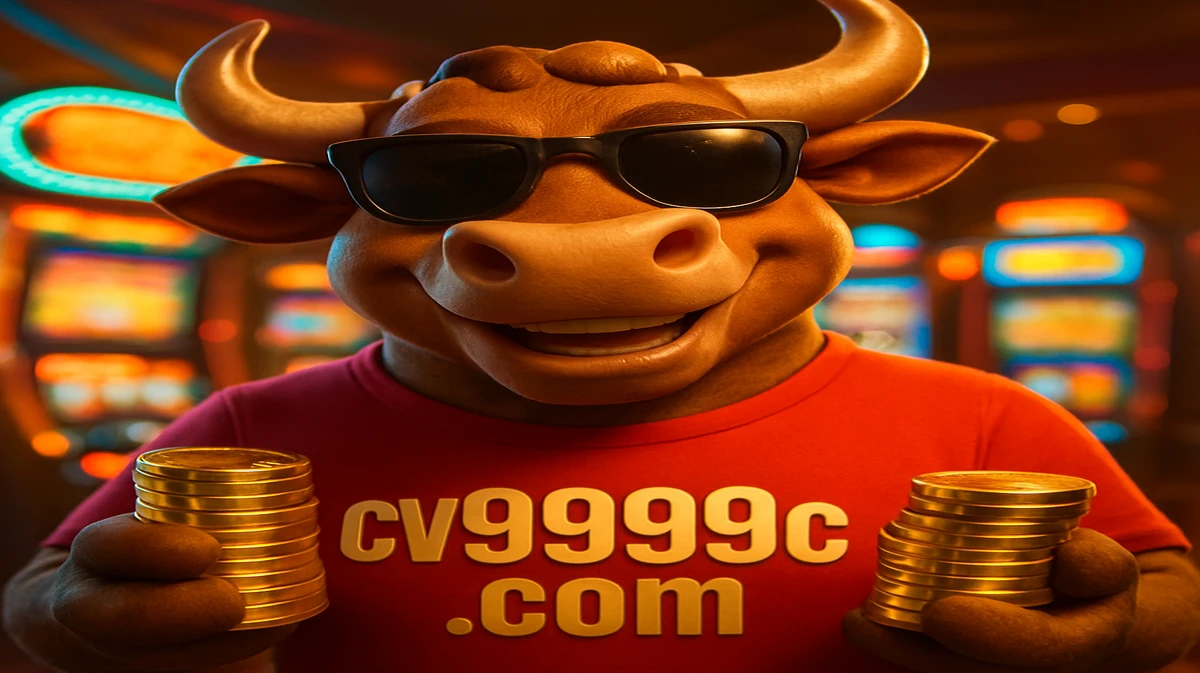 cv999-র Fortune Ox গেমটির শক্তিশালী মুখ্য চরিত্রটি সানগ্লাস পরা এক কুল ষাঁড়, জীবন্ত গেমিং প্ল্যাটফর্ম-পরিবেশে সোনা মুদ্রার স্তূপ ধরে আছে।
